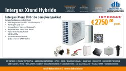 Intergas Xtend Hybrideset compleet, excl. ketel: