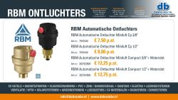Actie RBM Automatische Ontluchter Miniluft Compact 3/8