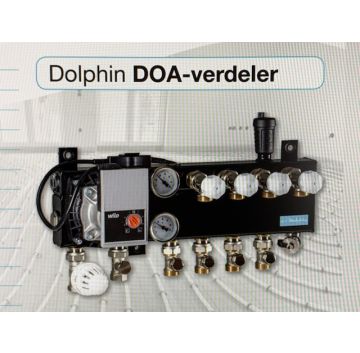 Dolphin 14-groeps Vloerverwarmingsverdeler, Staal Met Wilo A-label Pomp (dba) 1