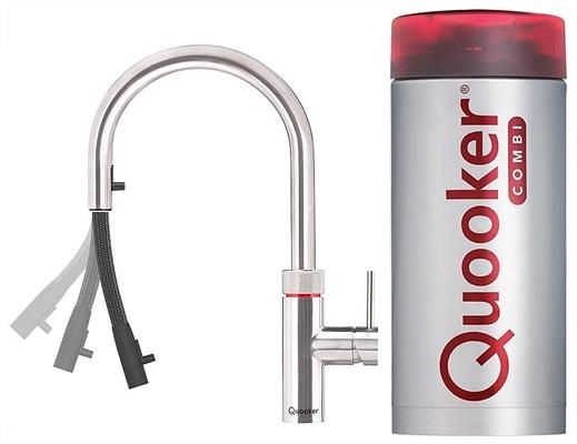 Combi+, Inclusief Flex Koud, Warm Kokend-water-kraan Met (dubbel)druk-